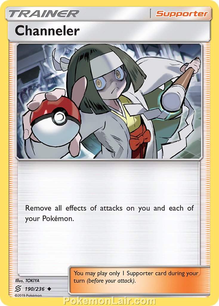 2019 Pokemon Trading Card Game Unified Minds Price List – 190 Channeler
