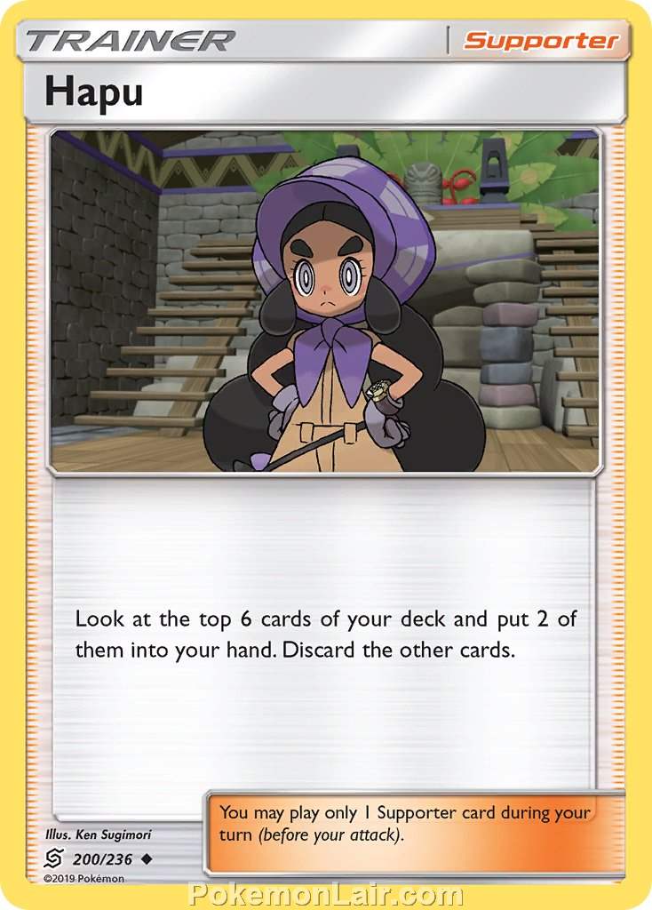 2019 Pokemon Trading Card Game Unified Minds Price List – 200 Hapu