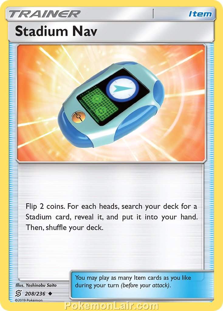 2019 Pokemon Trading Card Game Unified Minds Price List – 208 Stadium Nav