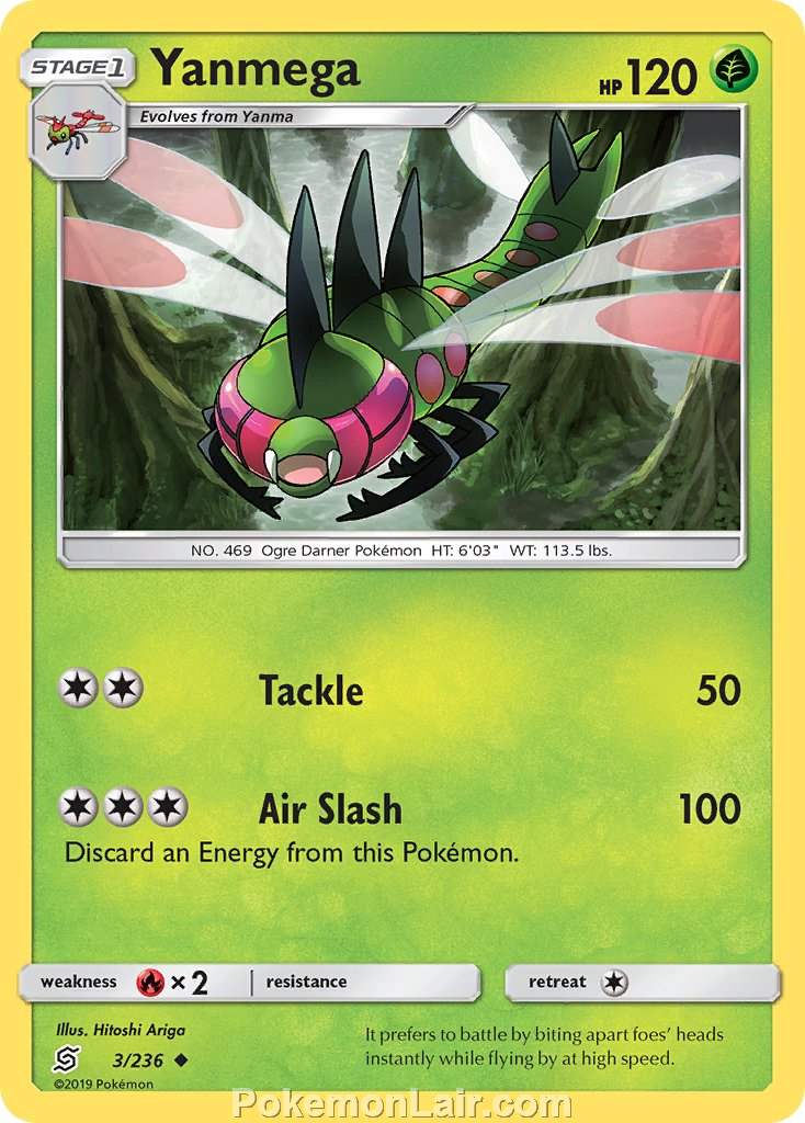 2019 Pokemon Trading Card Game Unified Minds Price List – 3 Yanmega