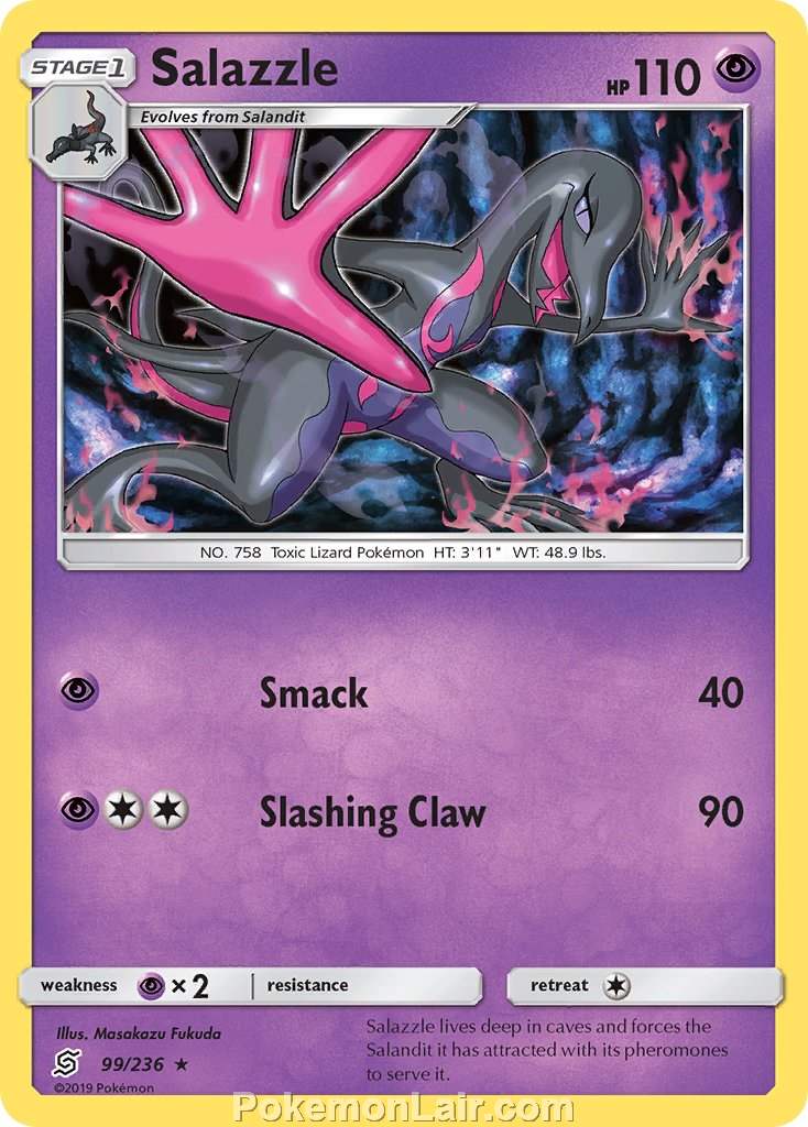 2019 Pokemon Trading Card Game Unified Minds Price List – 99 Salazzle