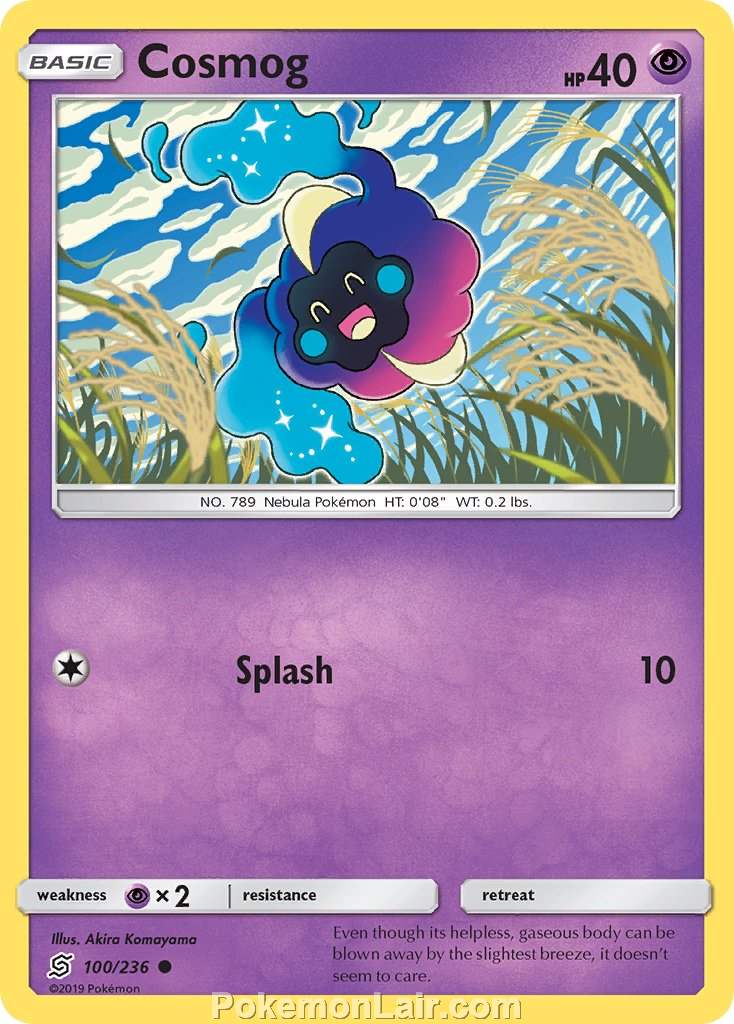 2019 Pokemon Trading Card Game Unified Minds Set – 100 Cosmog