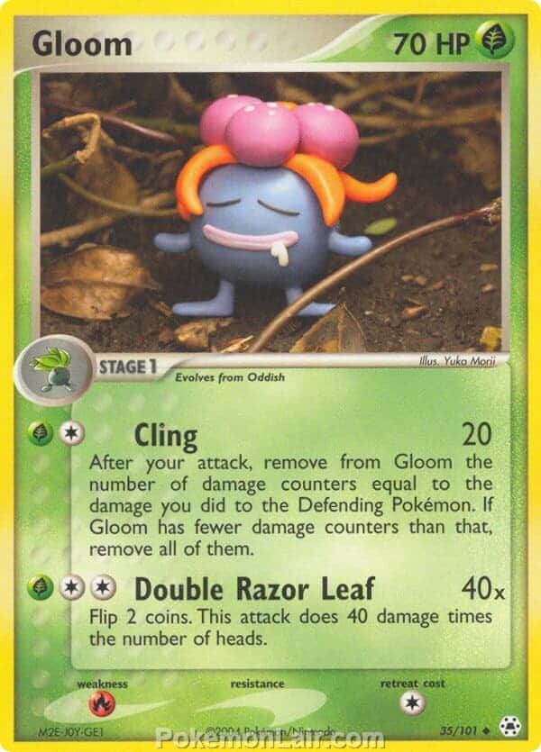 2004 Pokemon Trading Card Game EX Hidden Legends Price List 35 Gloom