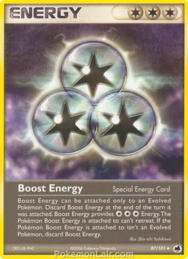 2006 Pokemon Trading Card Game EX Dragon Frontiers Set – 87 Boost Energy