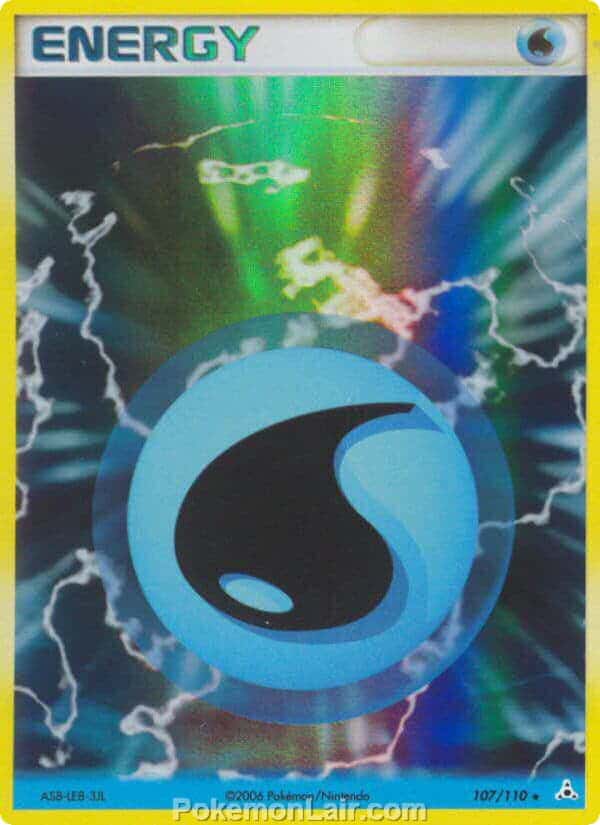 2006 Pokemon Trading Card Game EX Holon Phantoms Set 107 Water Energy