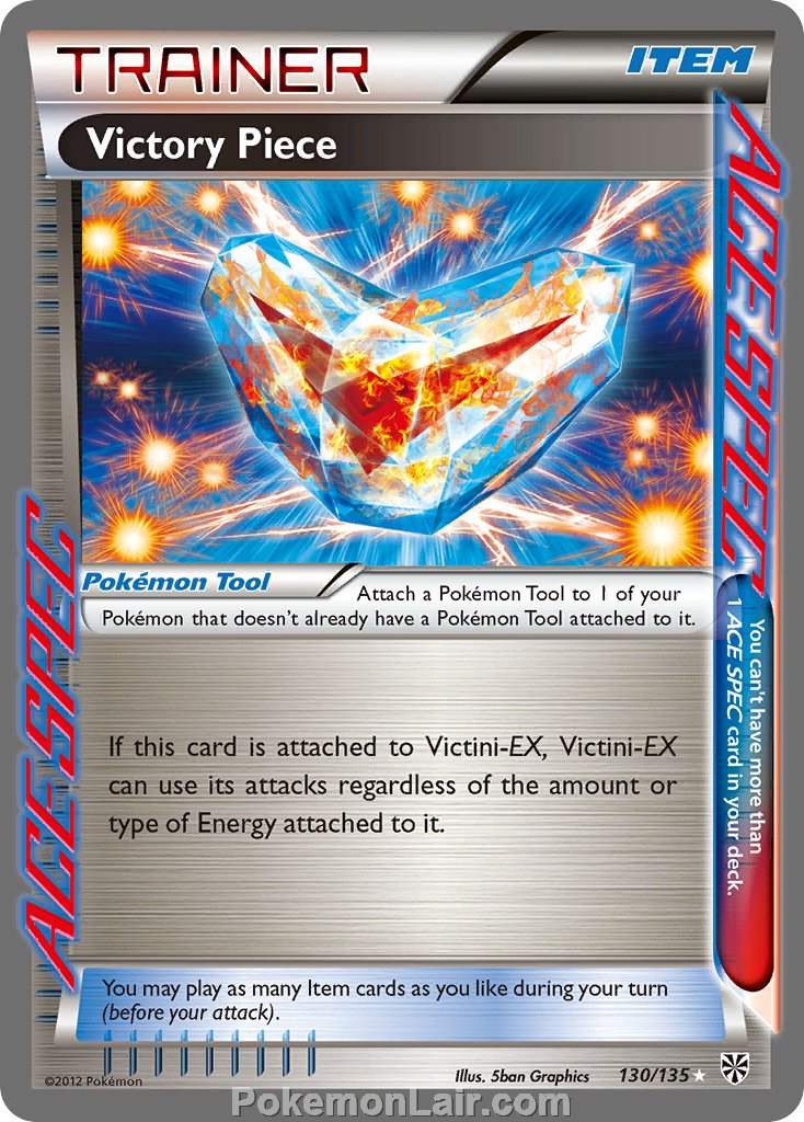 2013 Pokemon Trading Card Game Plasma Storm Price List – 130 Victory Piece