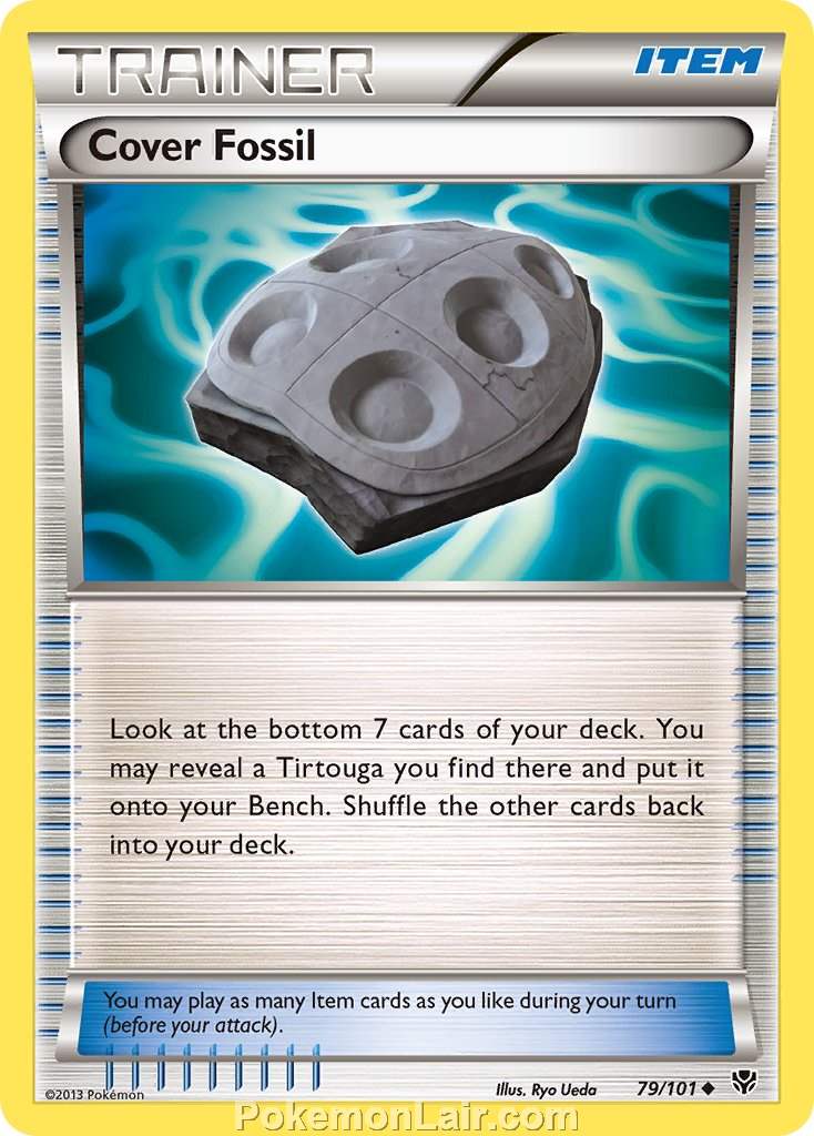 2013 Pokemon Trading Card Game Plasma Blast Set – 79 Cover Fossil