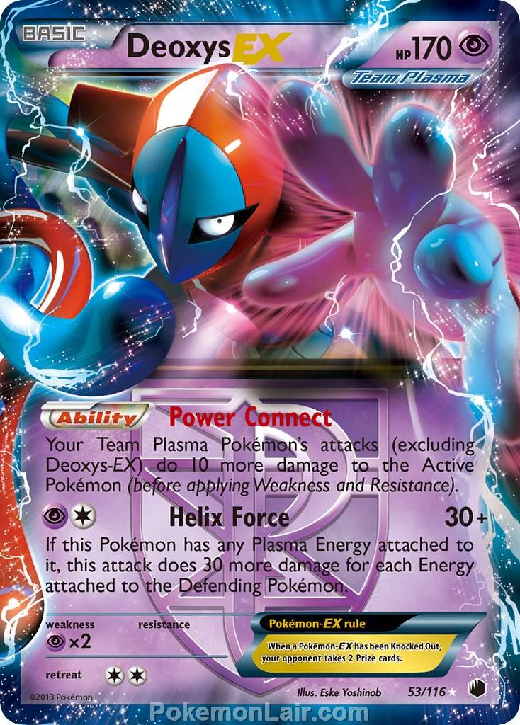 2013 Pokemon Trading Card Game Plasma Freeze Price List – 53 Deoxys EX