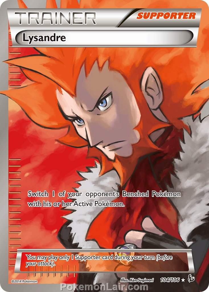 2014 Pokemon Trading Card Game Flashfire Set – 104 Lysandre