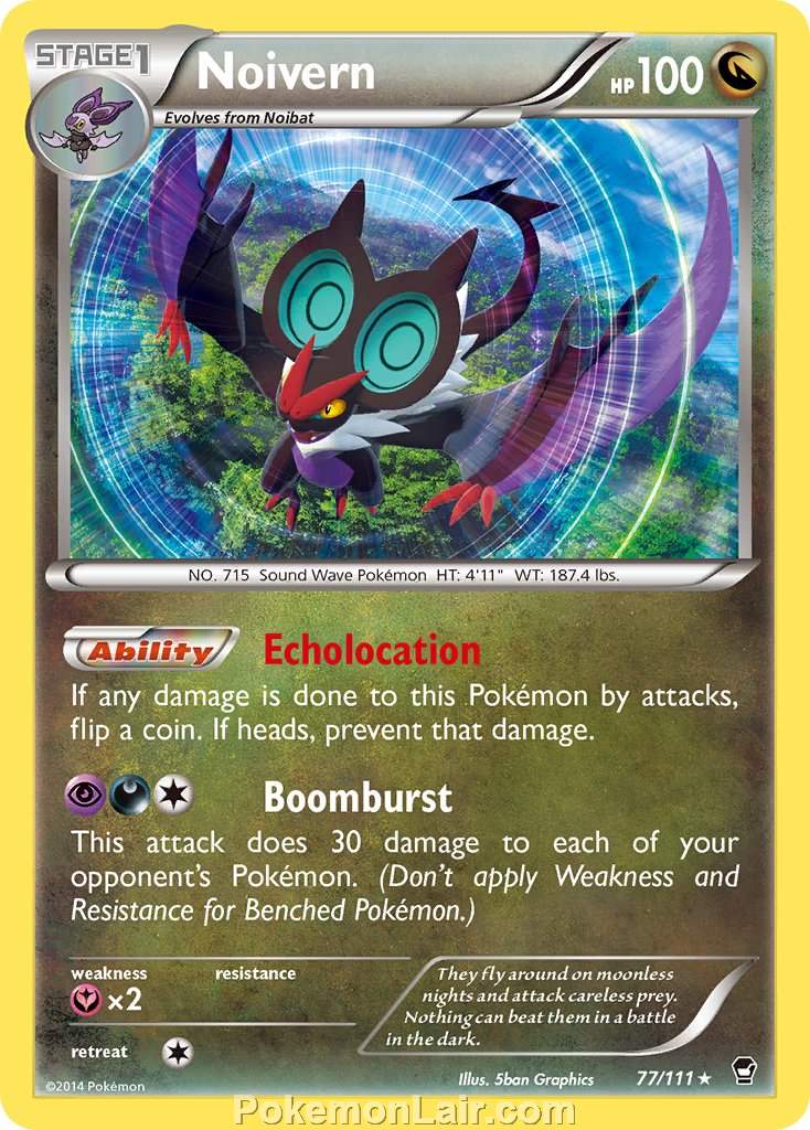 2014 Pokemon Trading Card Game Furious Fists Set – 77 Noivern