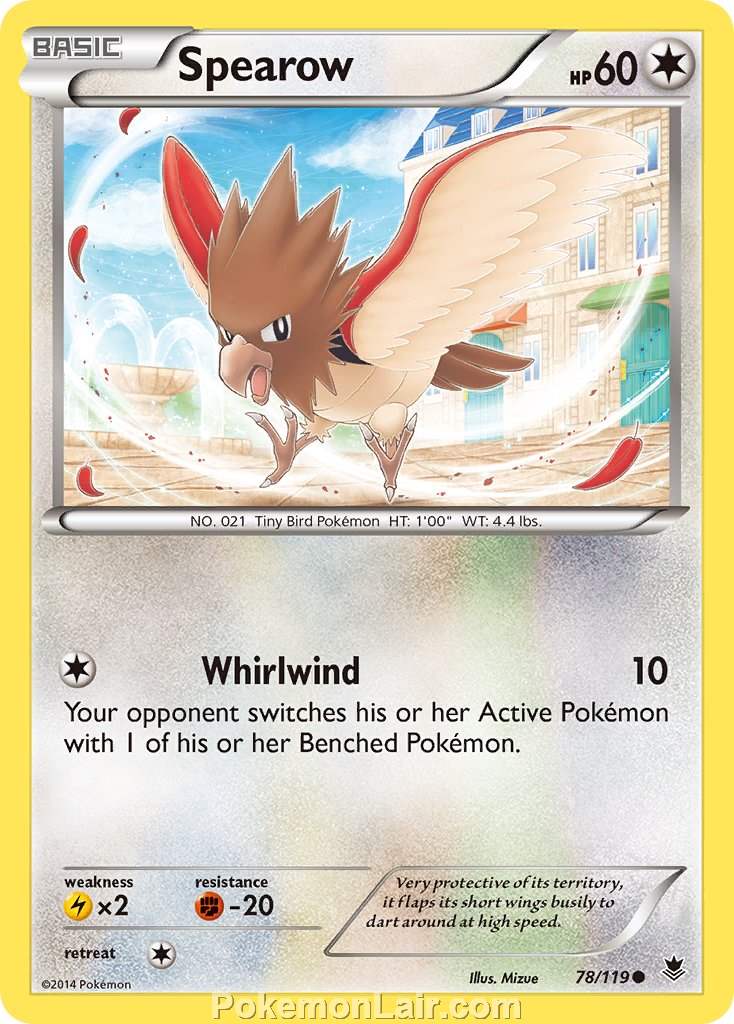 2014 Pokemon Trading Card Game Phantom Forces Set – 78 Spearow