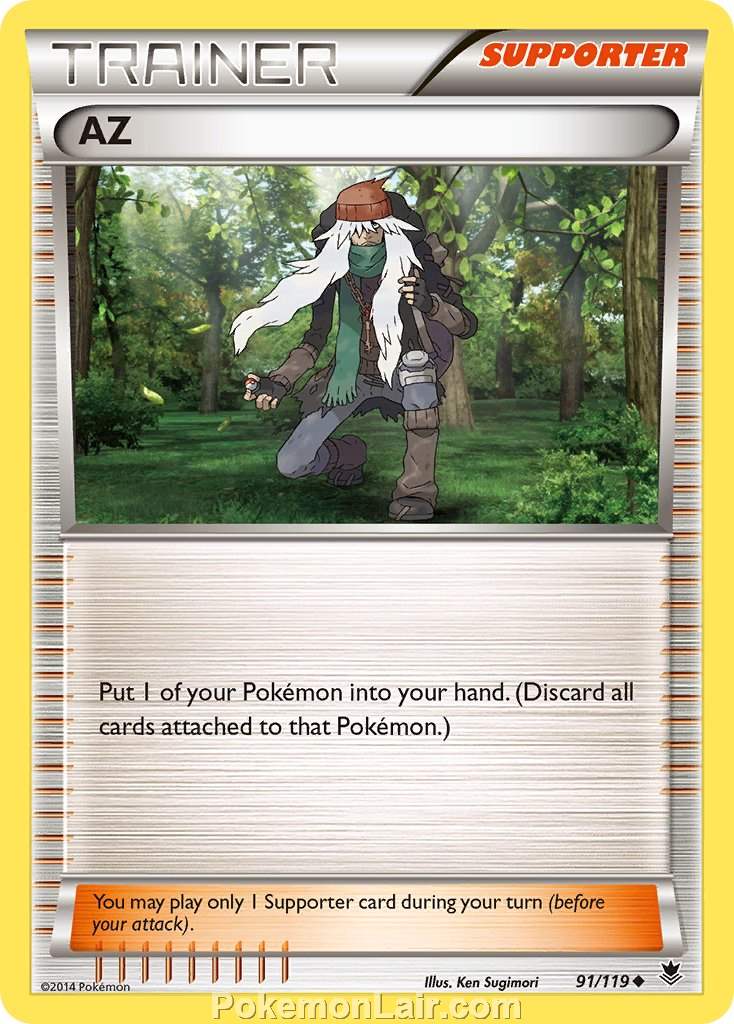 2014 Pokemon Trading Card Game Phantom Forces Set – 91 AZ