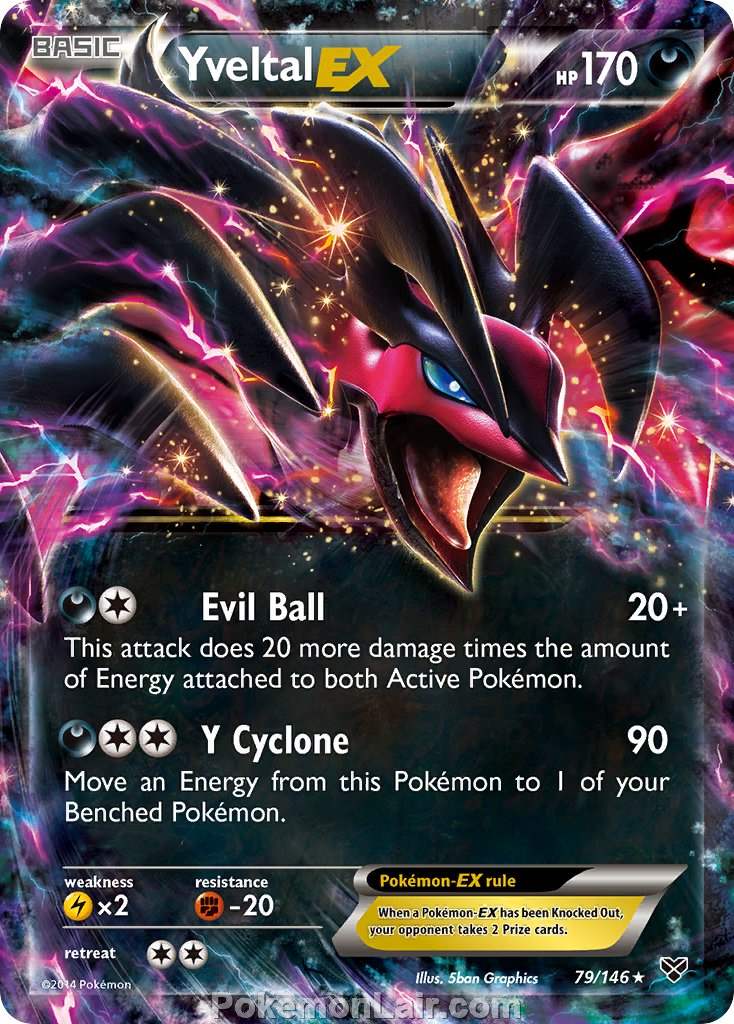 2014 Pokemon Trading Card Game XY Price List – 79 Yveltal EX