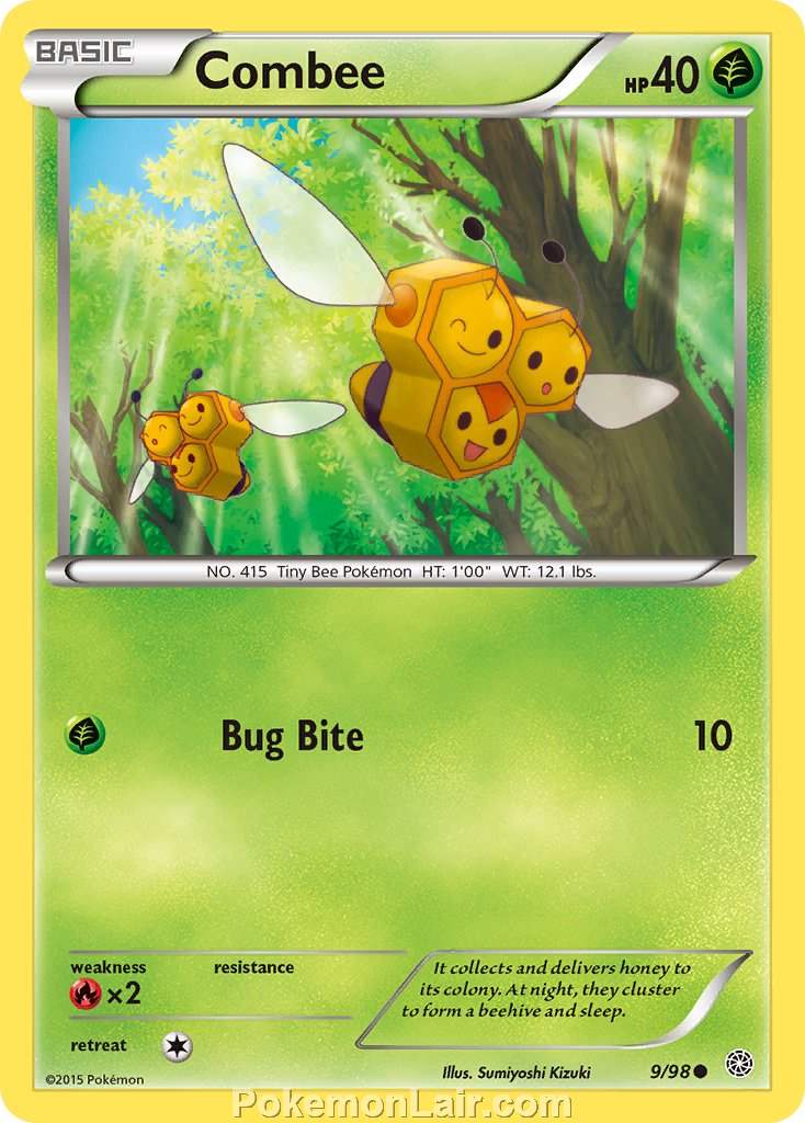 2015 Pokemon Trading Card Game Ancient Origins Price List – 09 Combee