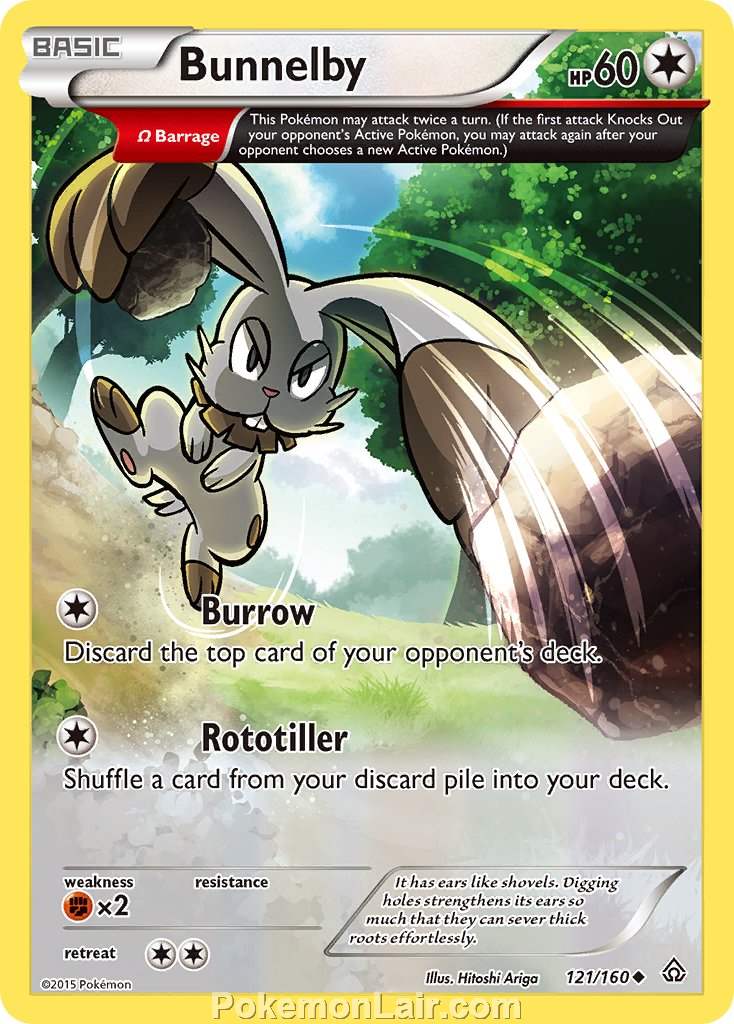 2015 Pokemon Trading Card Game Primal Clash Price List – 121 Bunnelby