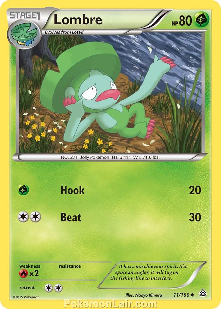 2015 Pokemon Trading Card Game Primal Clash Set – 11 Lombre