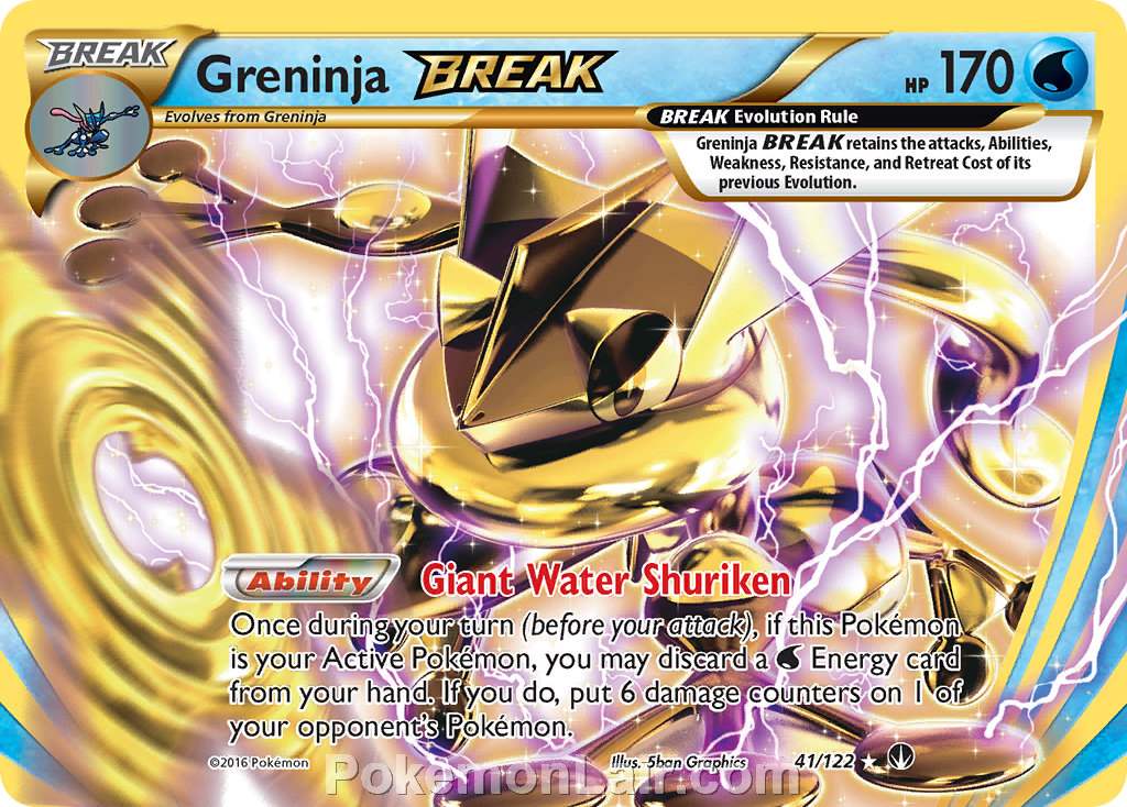 2016 Pokemon Trading Card Game BREAKpoint Price List – 41 Greninja Break