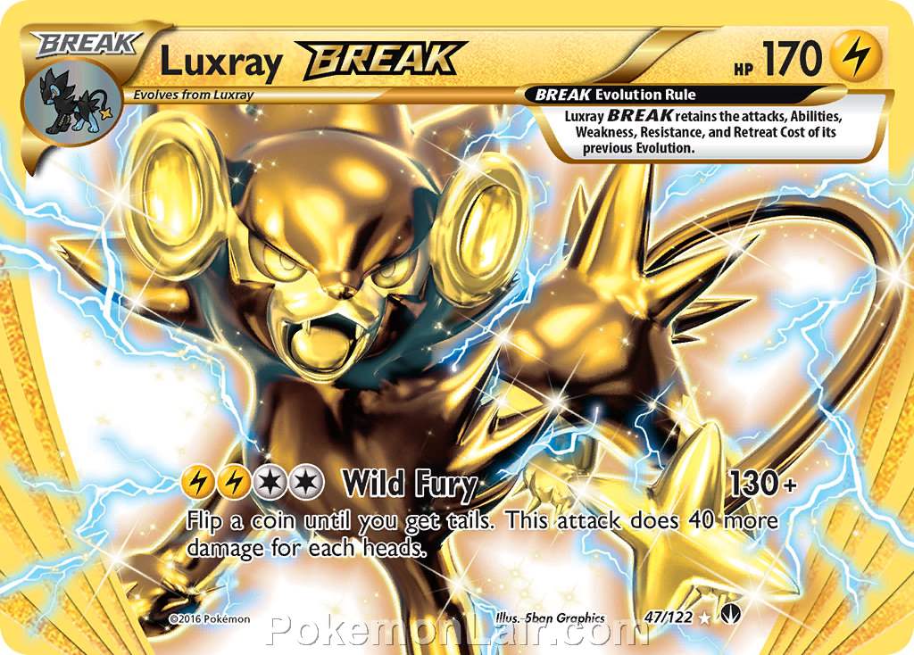 2016 Pokemon Trading Card Game BREAKpoint Price List – 47 Luxray Break