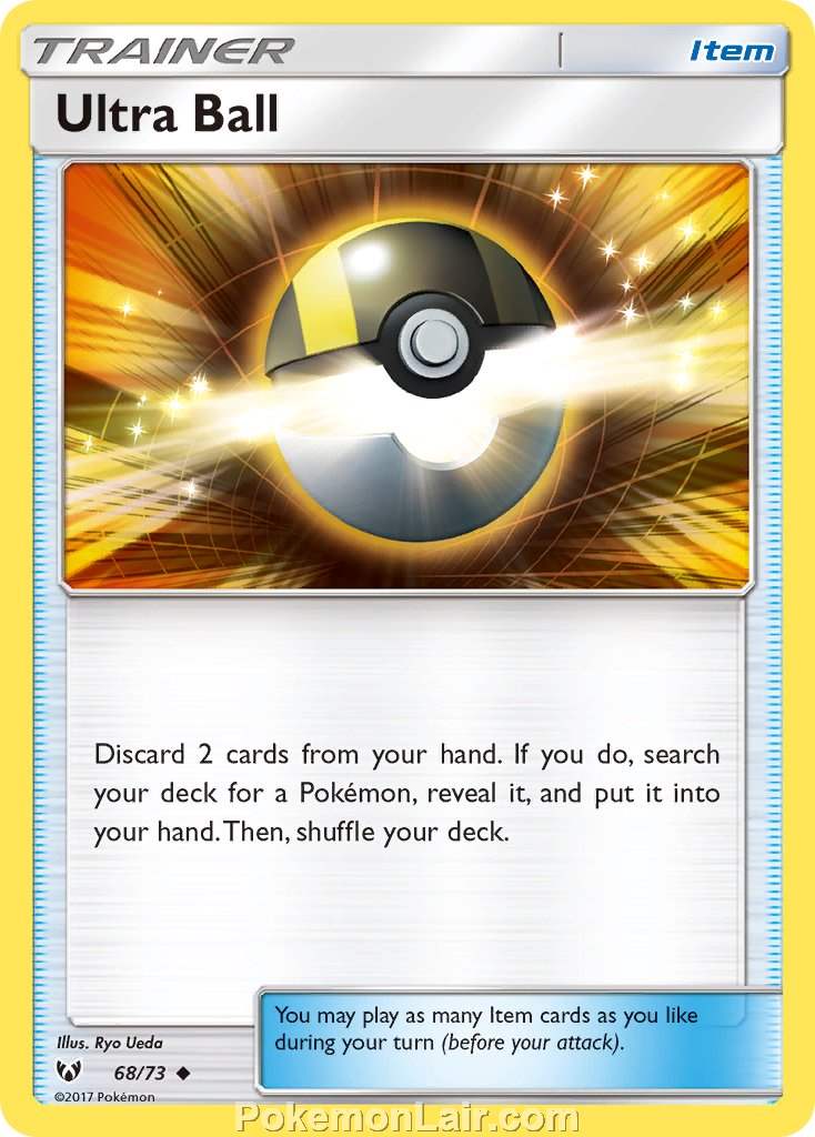 2017 Pokemon Trading Card Game Shining Legends Price List – 68 Ultra Ball