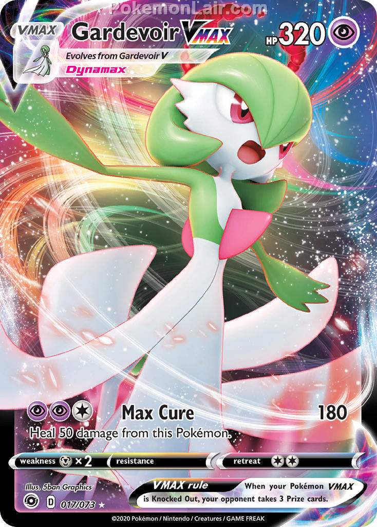 2020 Pokemon Trading Card Game Champions Path Price List 17 Gardevoir VMAX