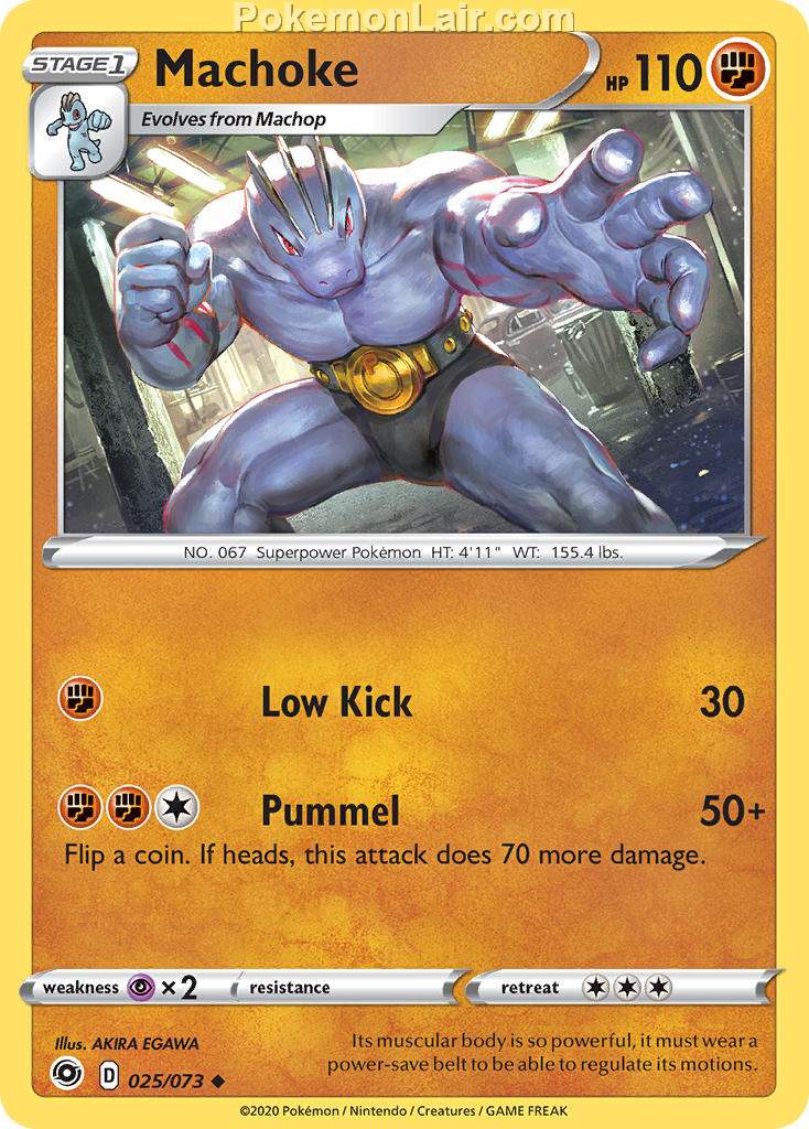 2020 Pokemon Trading Card Game Champions Path Price List 25 Machoke