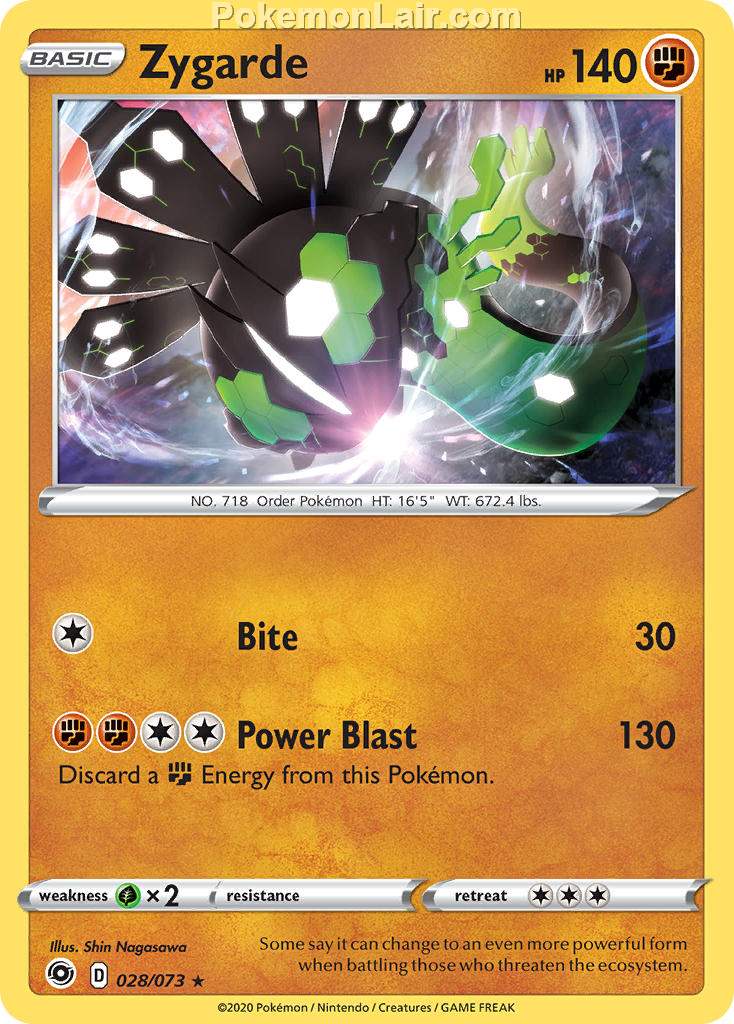 2020 Pokemon Trading Card Game Champions Path Price List 28 Zygarde