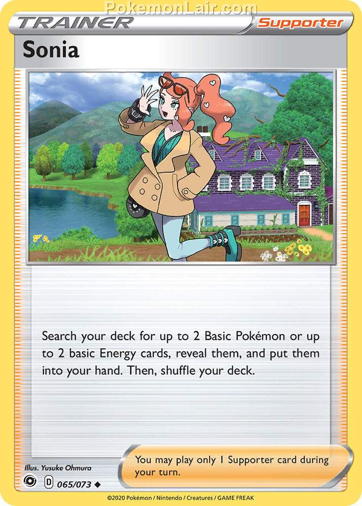 2020 Pokemon Trading Card Game Champions Path Price List 65 Sonia