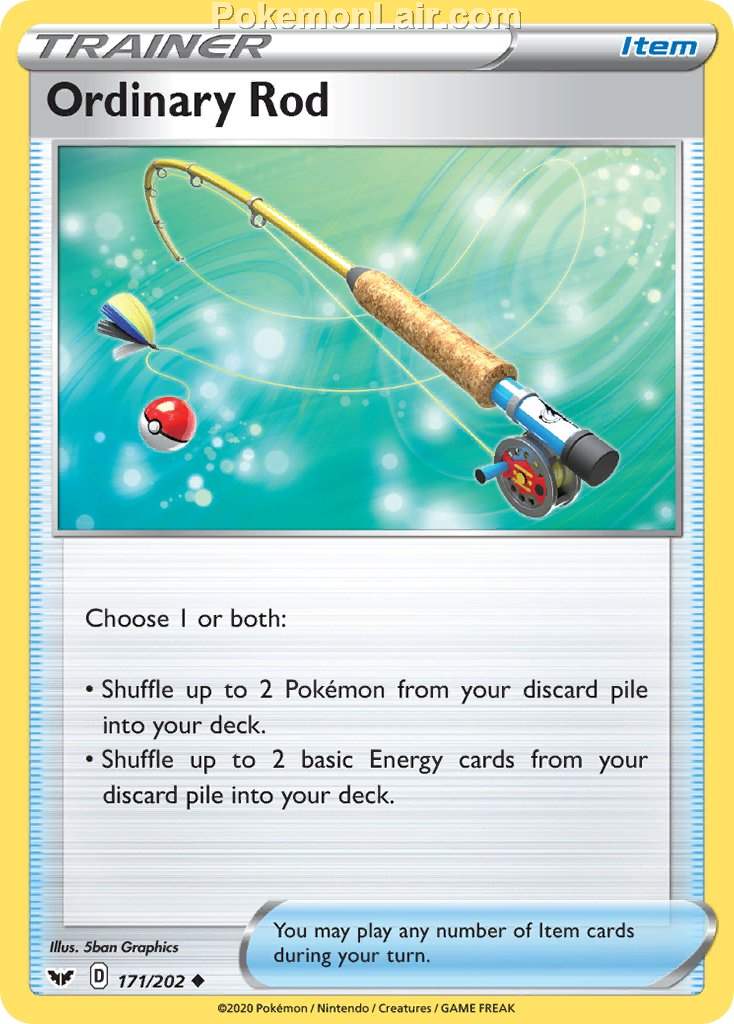 2020 Pokemon Trading Card Game Sword Shield 1st Price List – 171 Ordinary Rod