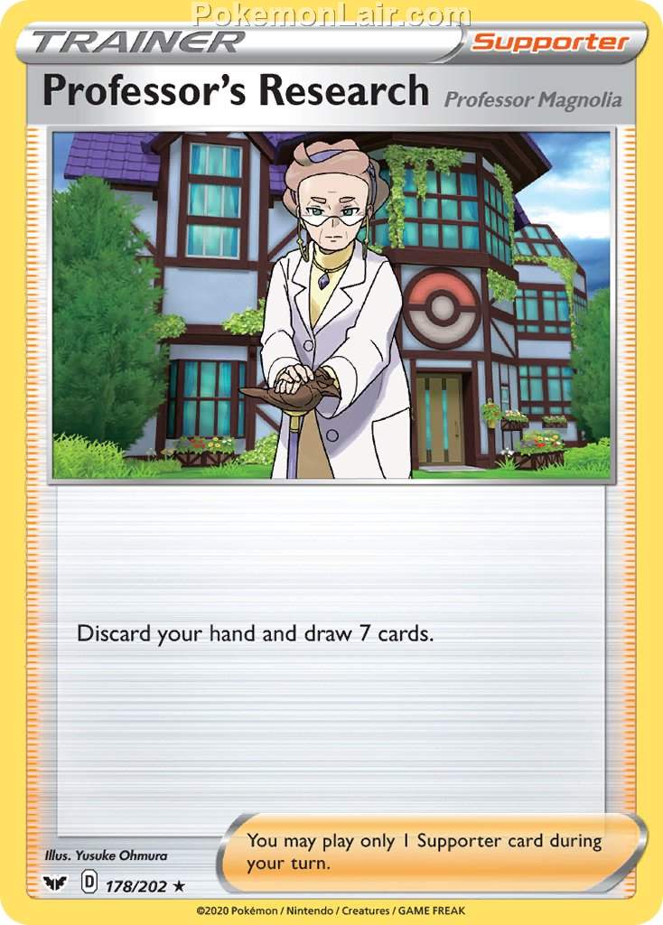 2020 Pokemon Trading Card Game Sword Shield 1st Price List – 178 Professors Research