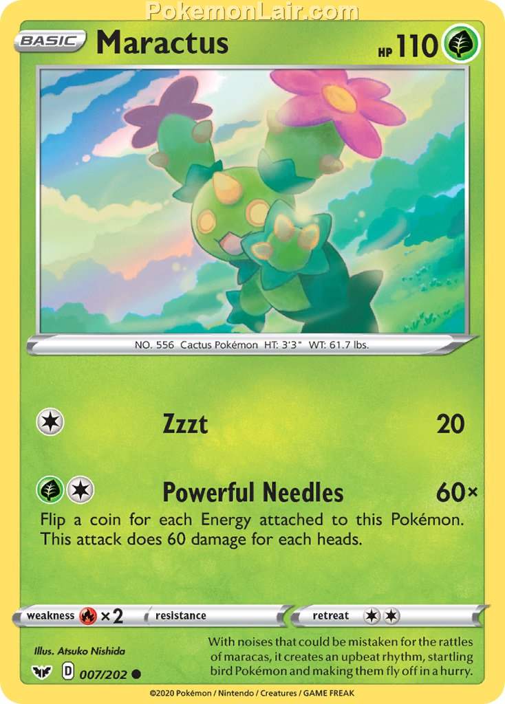 2020 Pokemon Trading Card Game Sword Shield 1st Price List – 7 Maractus