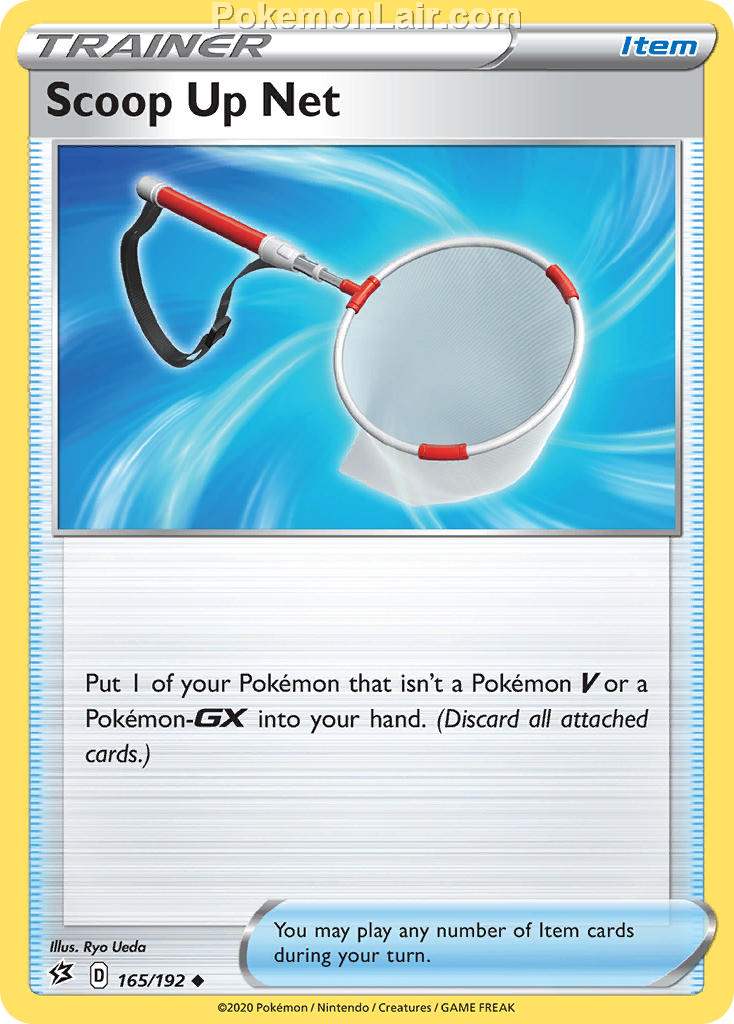 2020 Pokemon Trading Card Game Sword Shield – Rebel Clash Price List – 165 Scoop Up Net