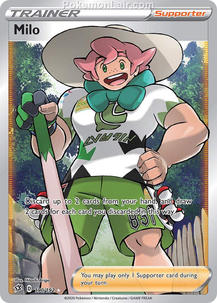 2020 Pokemon Trading Card Game Sword Shield – Rebel Clash Price List – 190 Milo