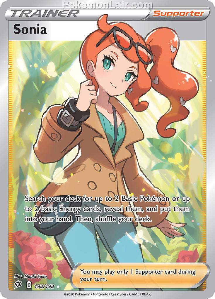 2020 Pokemon Trading Card Game Sword Shield – Rebel Clash Price List – 192 Sonia