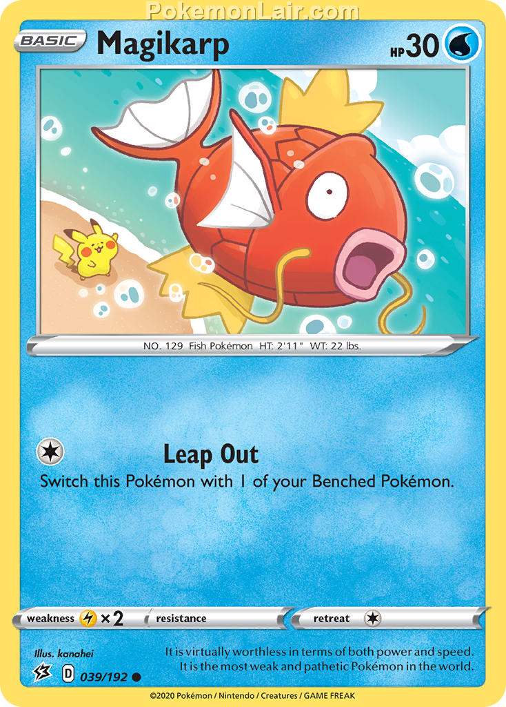 2020 Pokemon Trading Card Game Sword Shield – Rebel Clash Price List – 39 Magikarp