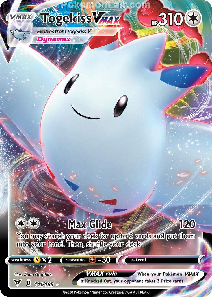 2020 Pokemon Trading Card Game Sword Shield – Vivid Voltage Price List – 141 Togekiss VMAX