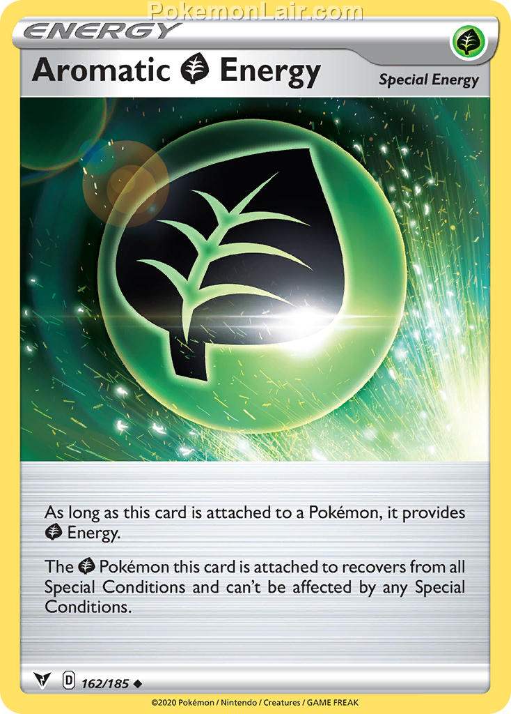 2020 Pokemon Trading Card Game Sword Shield – Vivid Voltage Price List – 162 Aromatic G Energy