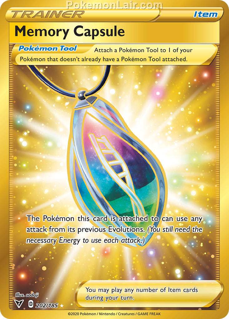 2020 Pokemon Trading Card Game Sword Shield – Vivid Voltage Price List – 202 Memory Capsule