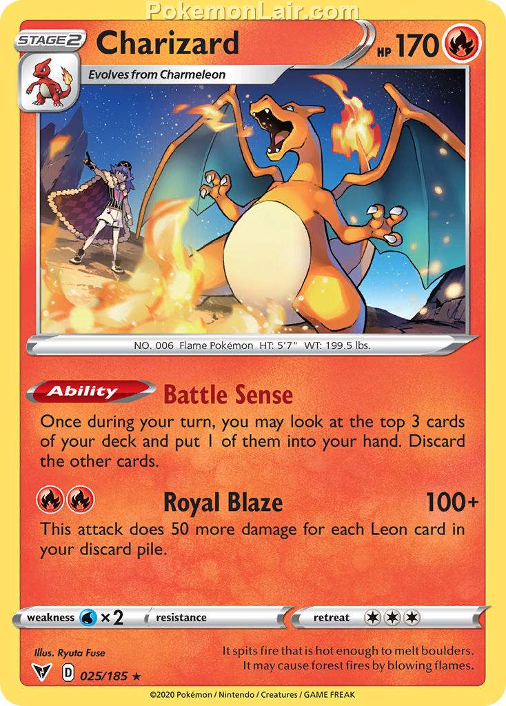 2020 Pokemon Trading Card Game Sword Shield – Vivid Voltage Price List – 25 Charizard