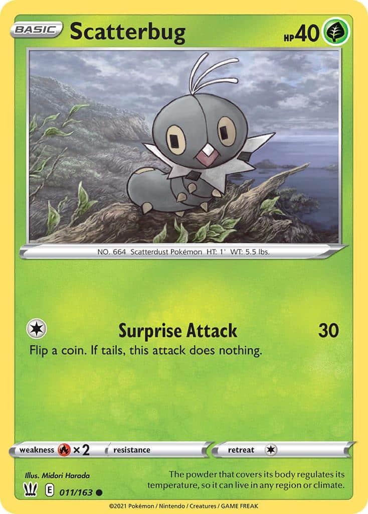 2021 Pokemon Trading Card Game Battle Styles Price List 11 Scatterbug