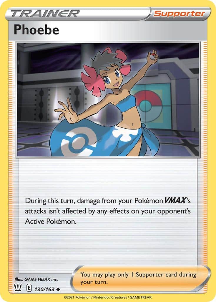 2021 Pokemon Trading Card Game Battle Styles Price List 130 Phoebe