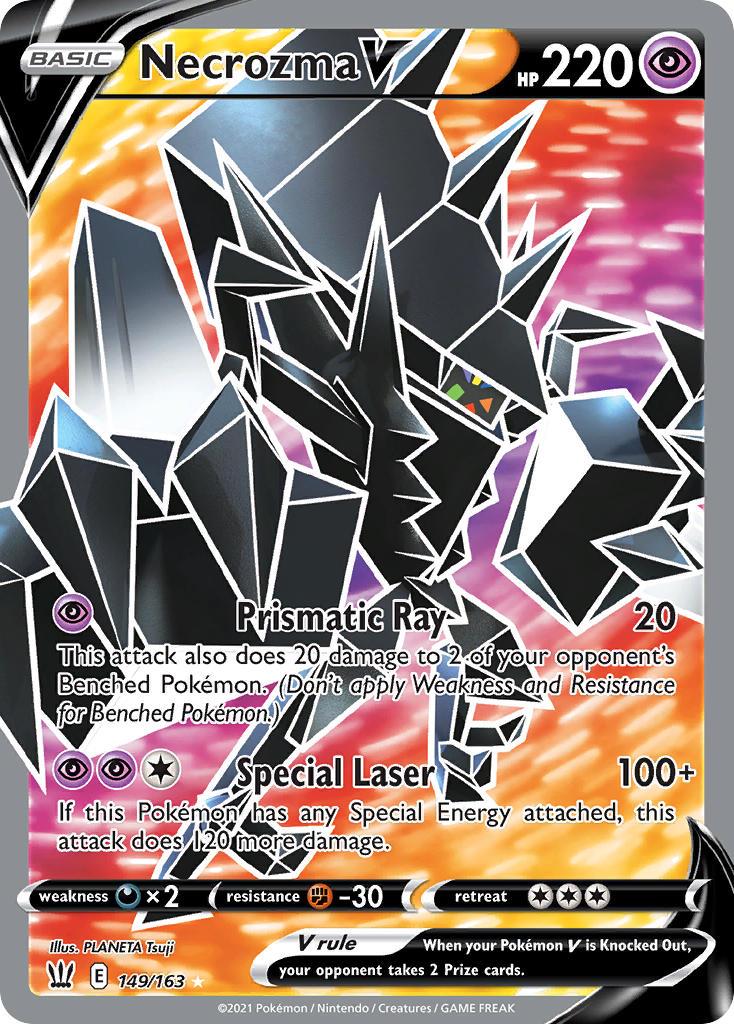 2021 Pokemon Trading Card Game Battle Styles Price List 149 Necrozma V