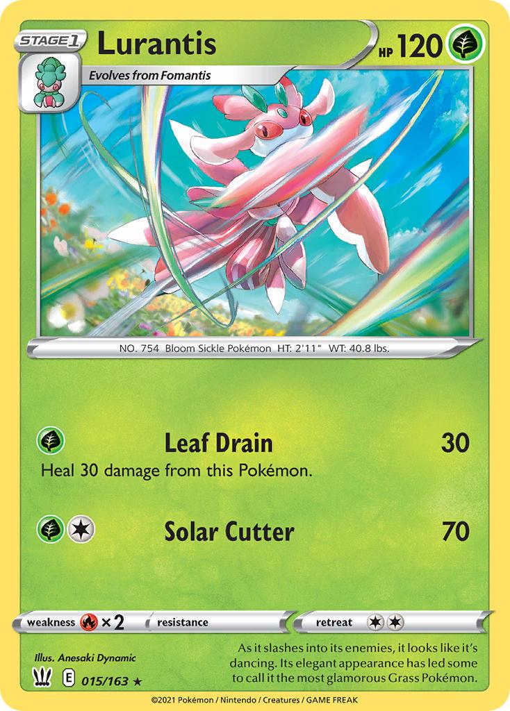 2021 Pokemon Trading Card Game Battle Styles Price List 15 Lurantis