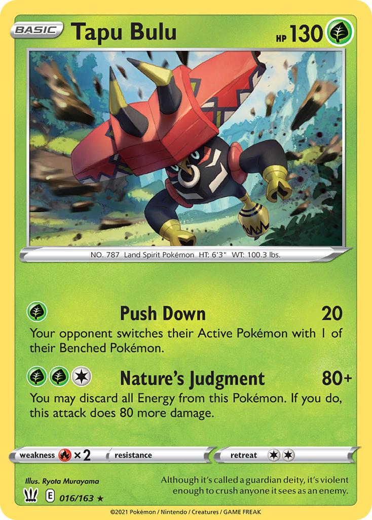 2021 Pokemon Trading Card Game Battle Styles Price List 16 Tapu Bulu