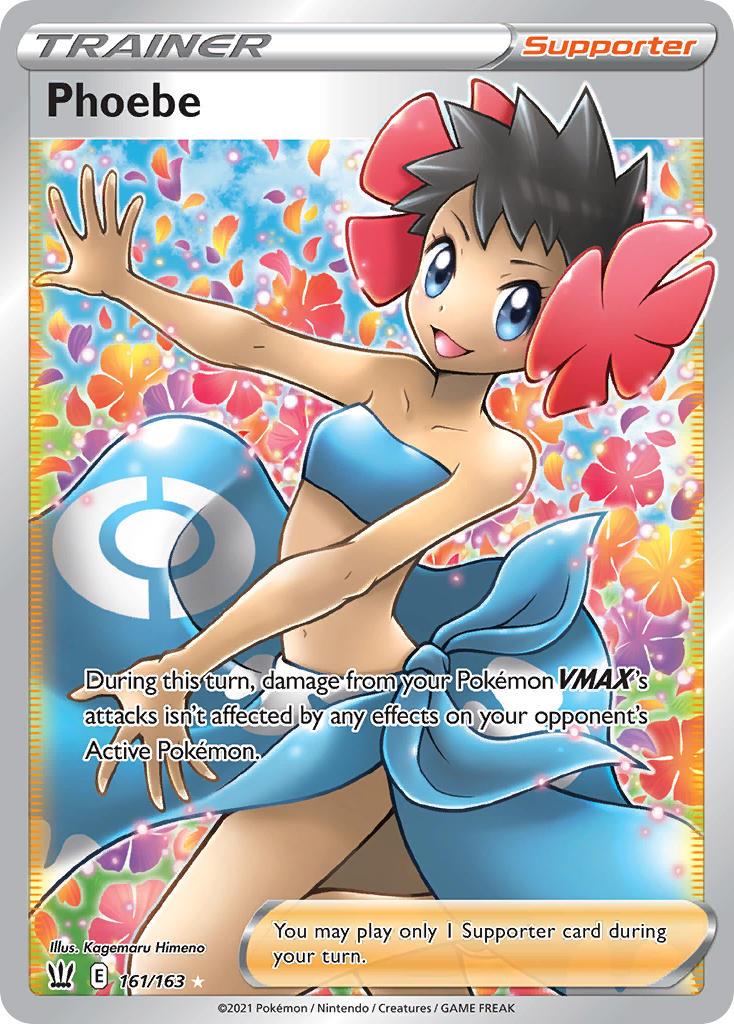 2021 Pokemon Trading Card Game Battle Styles Price List 161 Phoebe