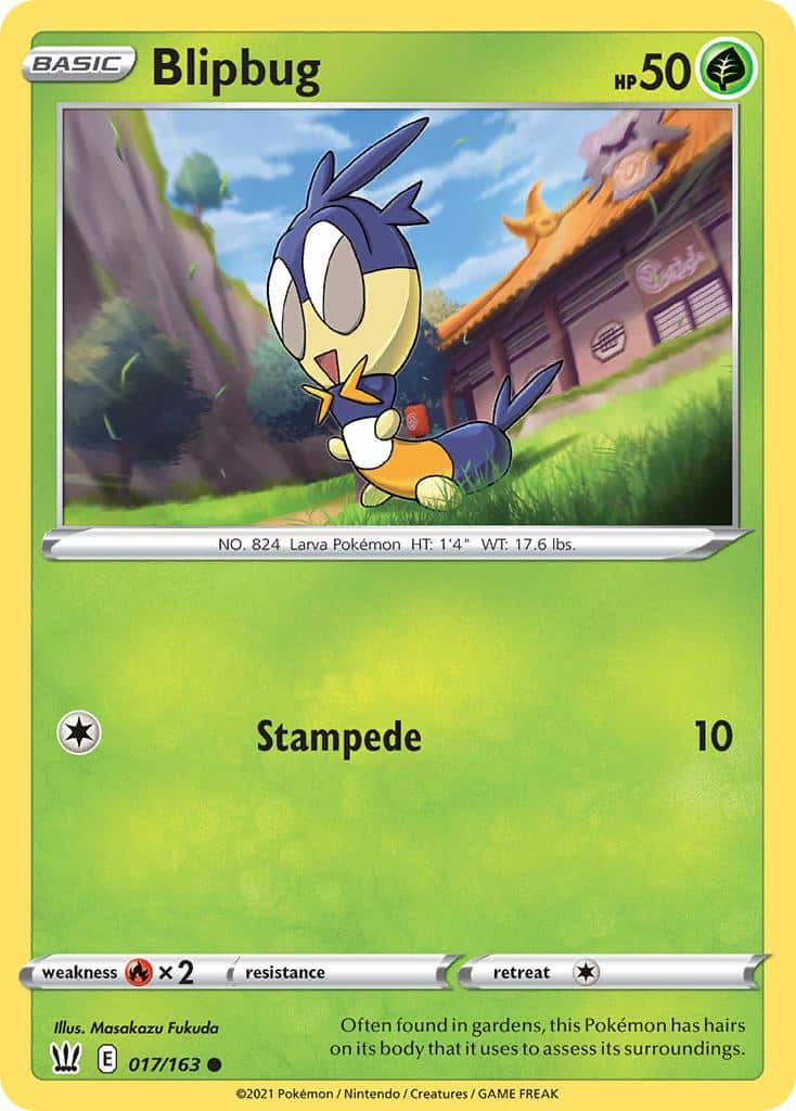 2021 Pokemon Trading Card Game Battle Styles Price List 17 Blipbug