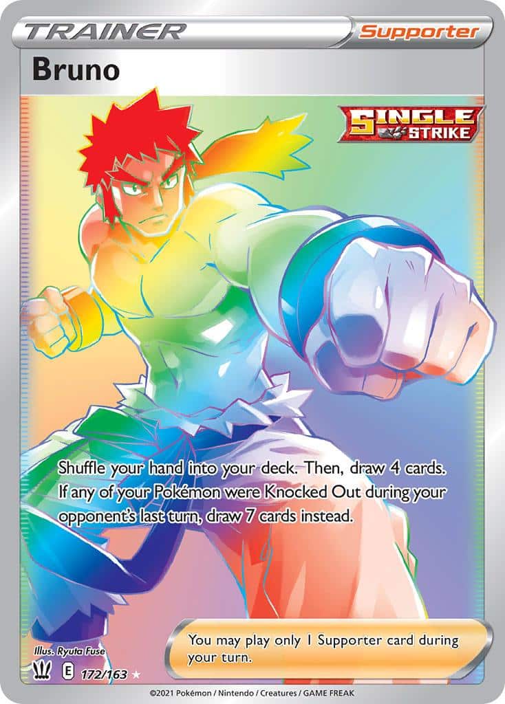 2021 Pokemon Trading Card Game Battle Styles Price List 172 Bruno