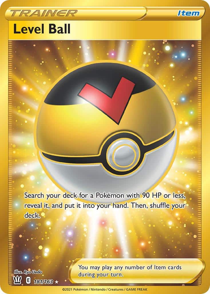 2021 Pokemon Trading Card Game Battle Styles Price List 181 Level Ball