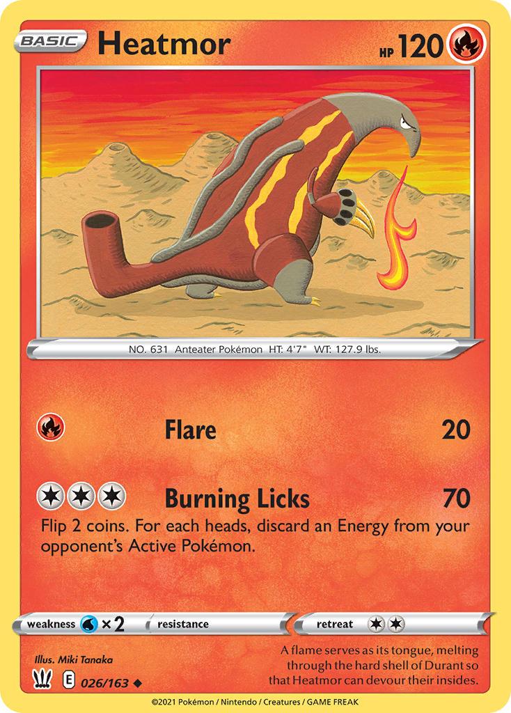 2021 Pokemon Trading Card Game Battle Styles Price List 26 Heatmor