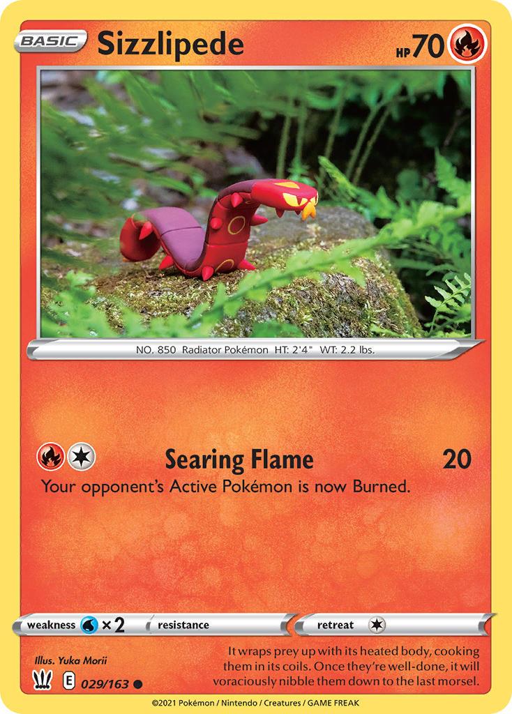 2021 Pokemon Trading Card Game Battle Styles Price List 29 Sizzlipede