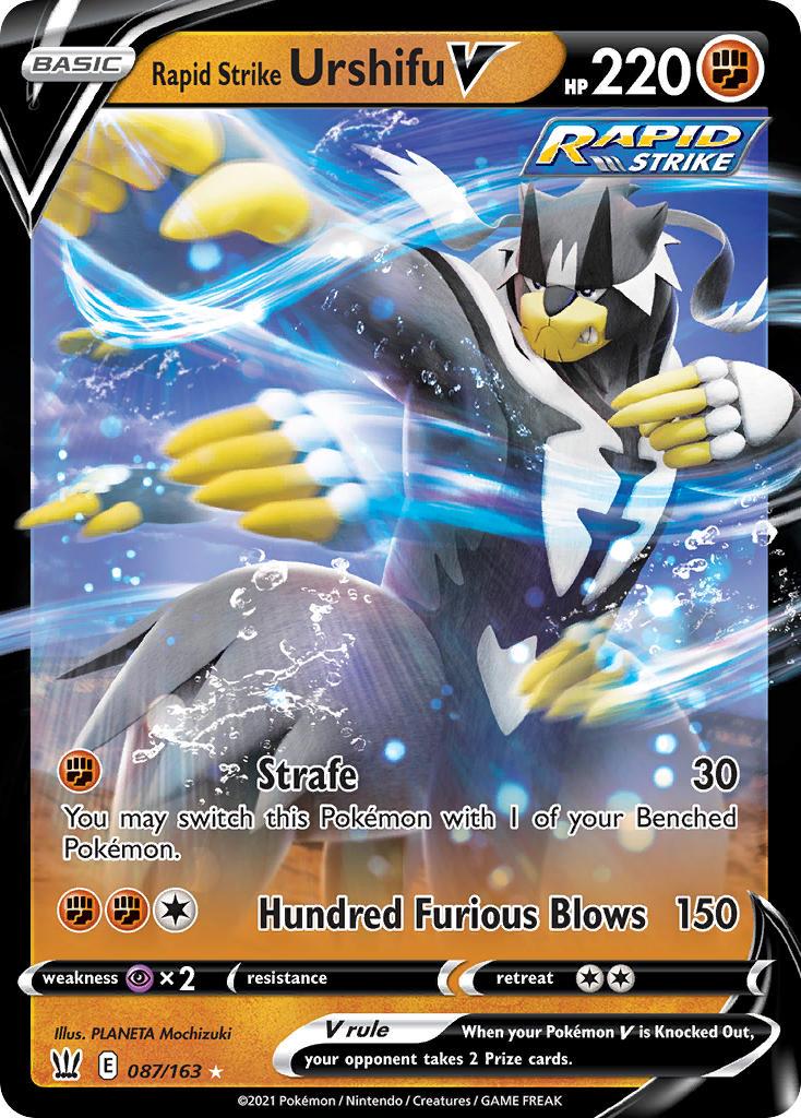 2021 Pokemon Trading Card Game Battle Styles Price List 87 Rapid Strike Urshifu V